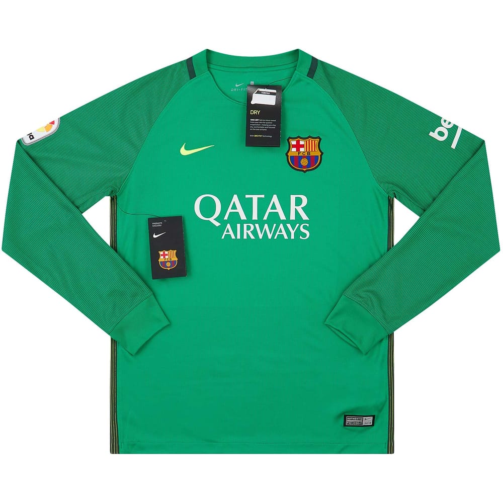 2016-17 Barcelona GK Shirt XL.Kids