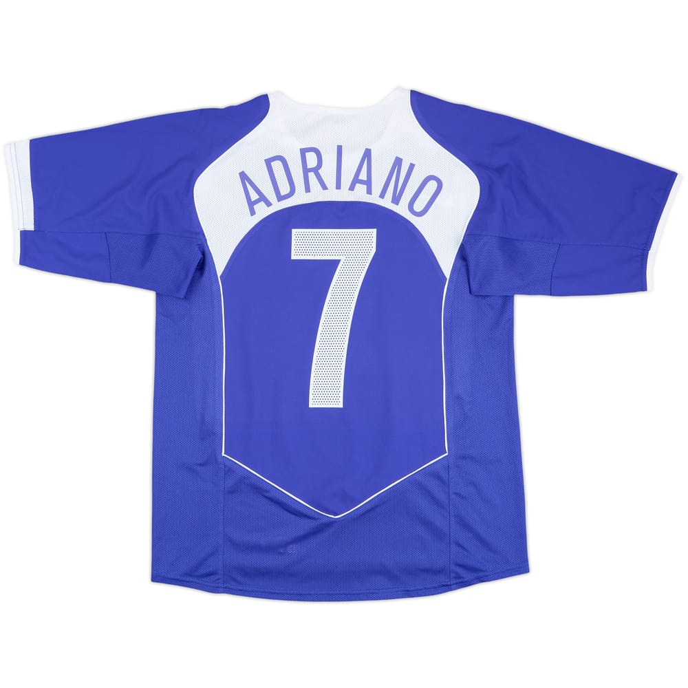 2004-06 Brazil Away Shirt Adriano #7 - 8/10 - (M)
