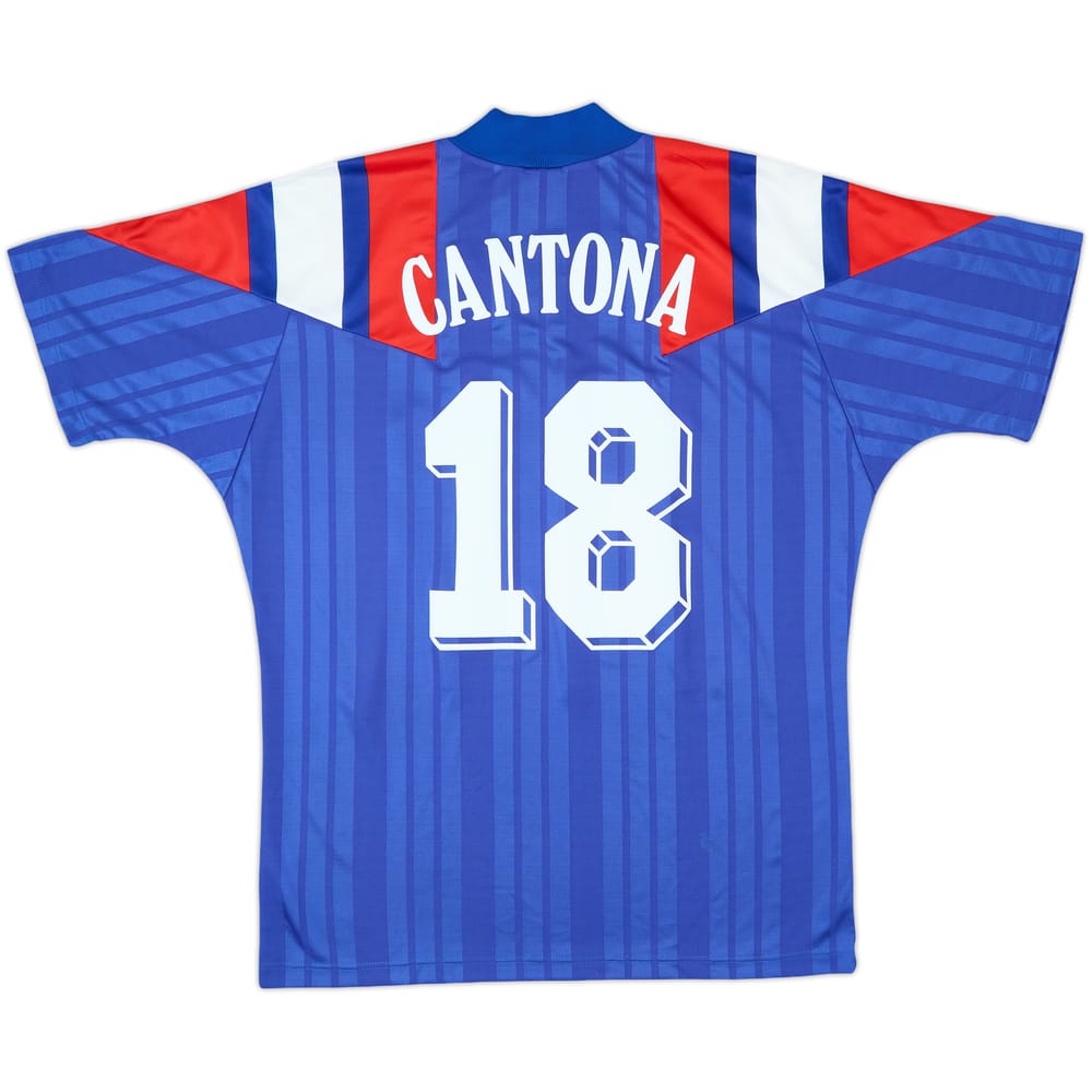 1992-94 France Home Shirt Cantona #18 - 9/10 - (L/XL)