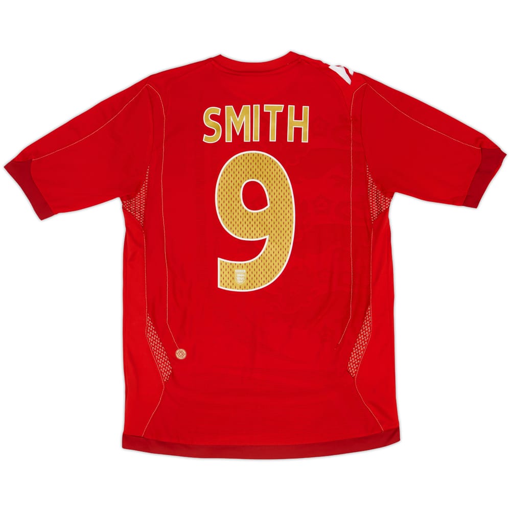 2006-08 England Away Shirt Smith #9 - 8/10 - (S)