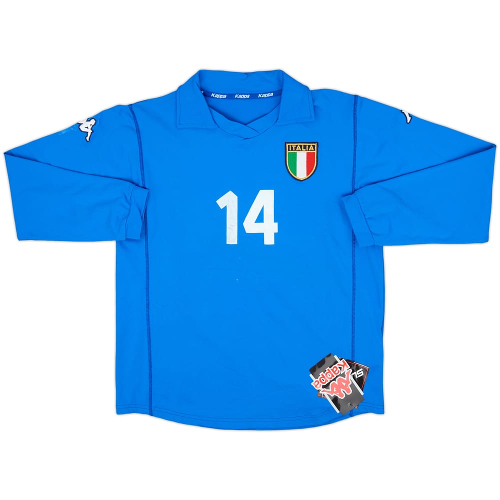 2001 Italy Women's Player Issue Home Shirt #14 (Women's XL)