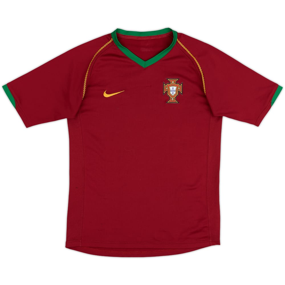 2006-08 Portugal Home Shirt - 8/10 - (L.Boys)
