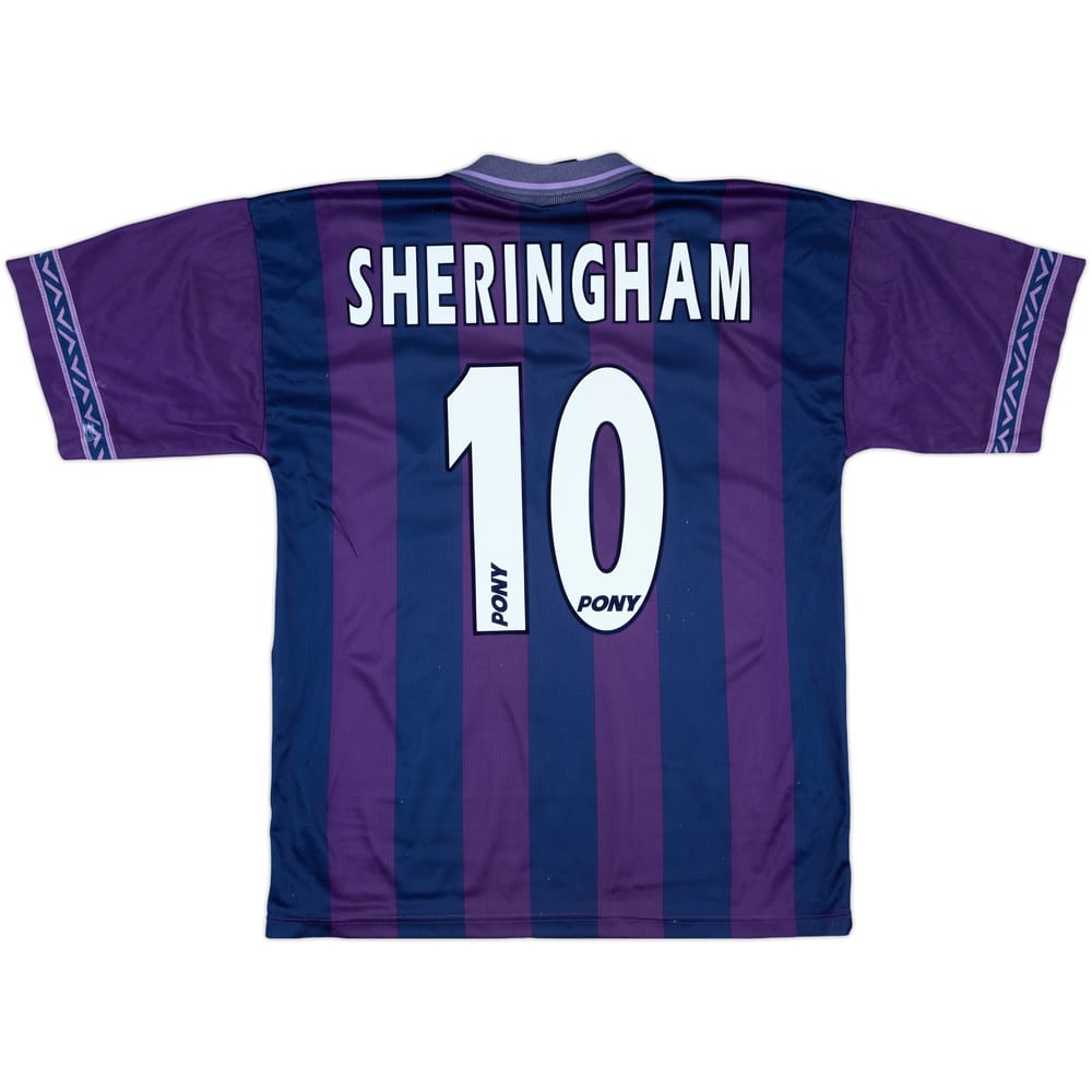 1995-97 Tottenham Away Shirt Sheringham #10 - 7/10 - (M)