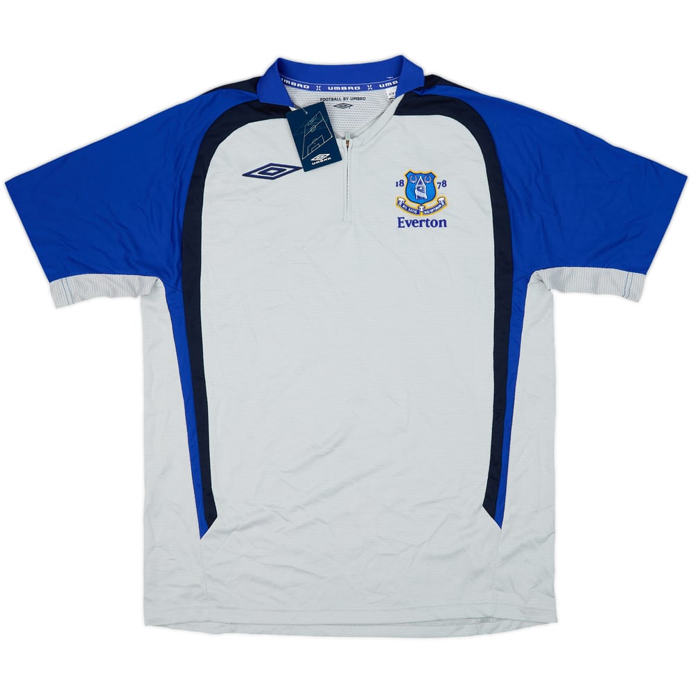 2008-09 Everton Umbro 1/4 Zip Polo Shirt (M)