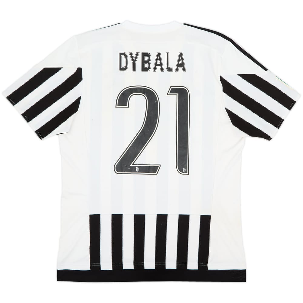 2015-16 Juventus Home Shirt Dybala #21 - 5/10 - (L)