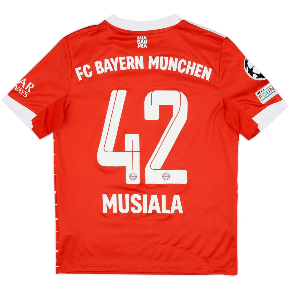 2022-23 Bayern Munich Home Shirt Musiala #42 - 10/10 - (L.Boys)