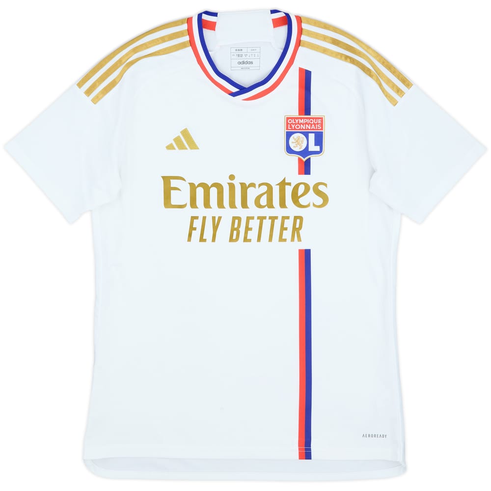 2023-24 Lyon Home Shirt - 9/10 - (M)