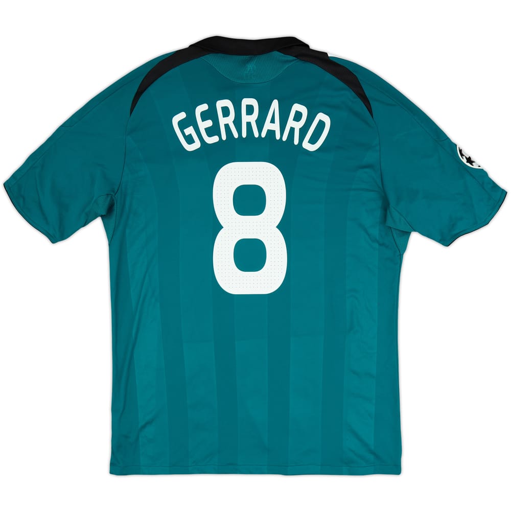 2008-09 Liverpool Third Shirt Gerrard #8 - 7/10 - (XL)