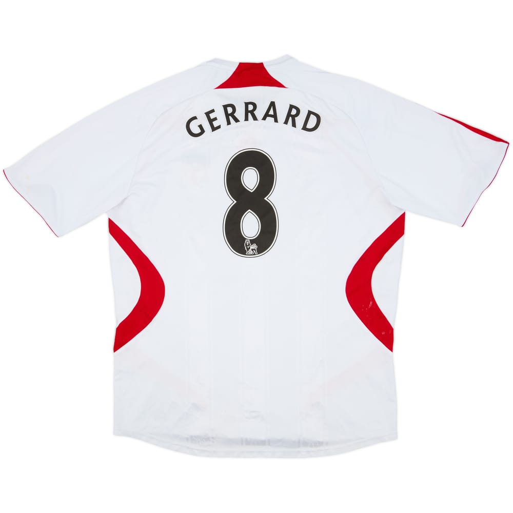 2007-08 Liverpool Away Shirt Gerrard #8 - 5/10 - (XL)
