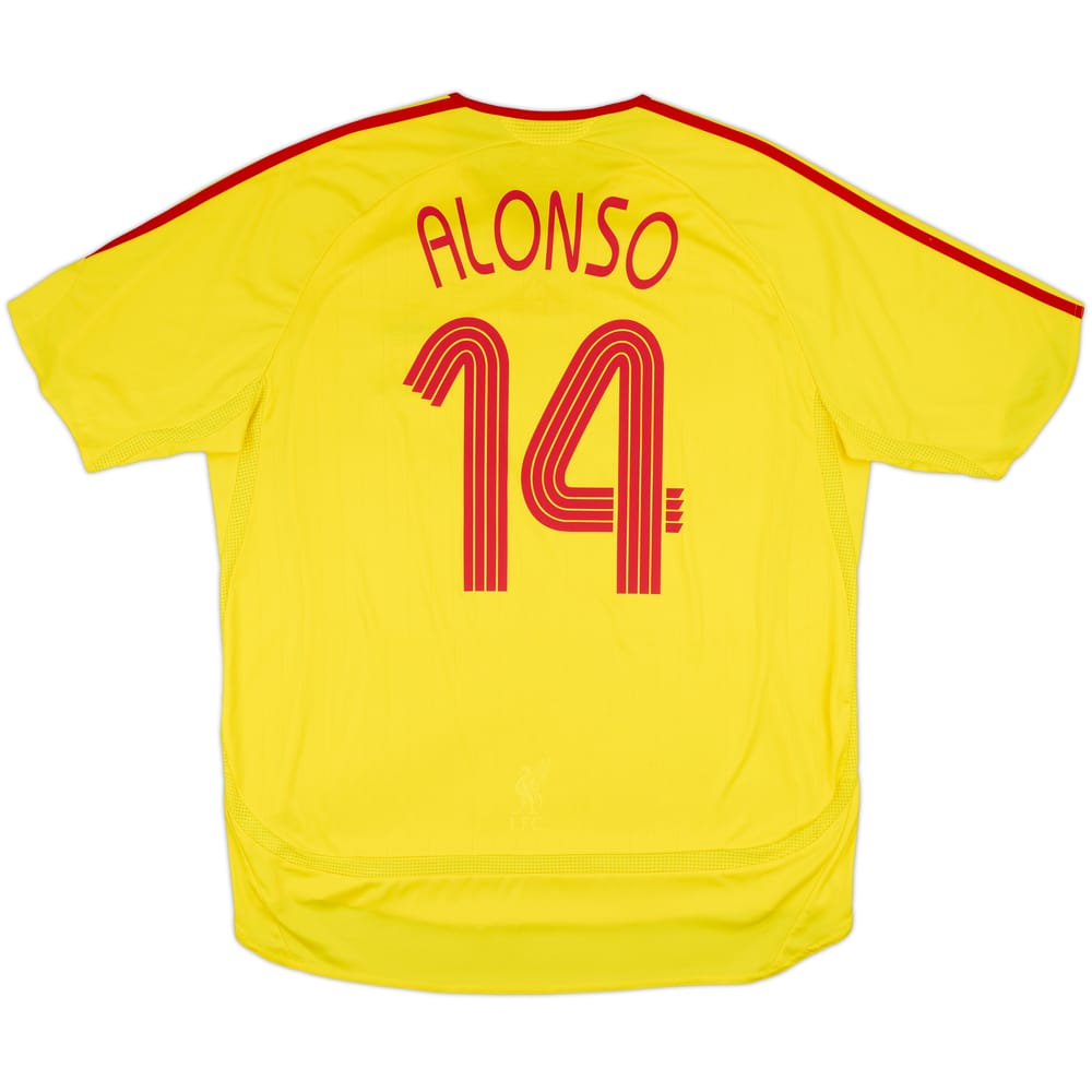 2006-07 Liverpool Away Shirt Alonso #14 - 7/10 - (XL)