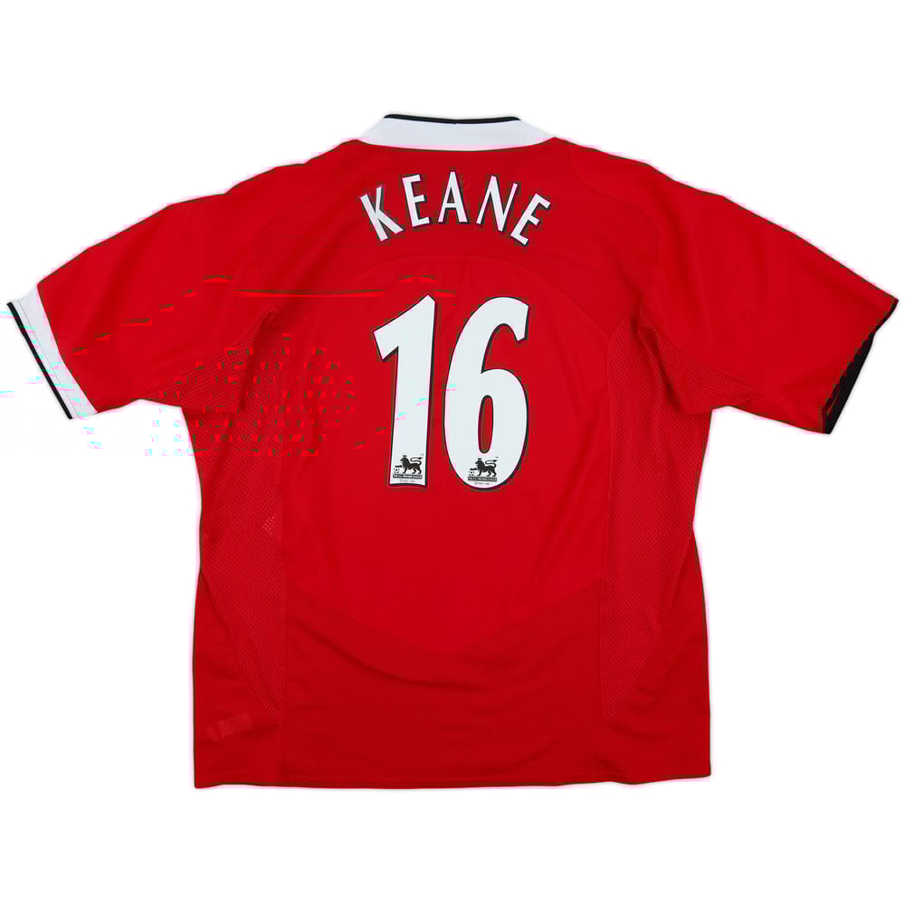 2004-06 Manchester United Home Shirt Keane #16 - 7/10 - (XXL)
