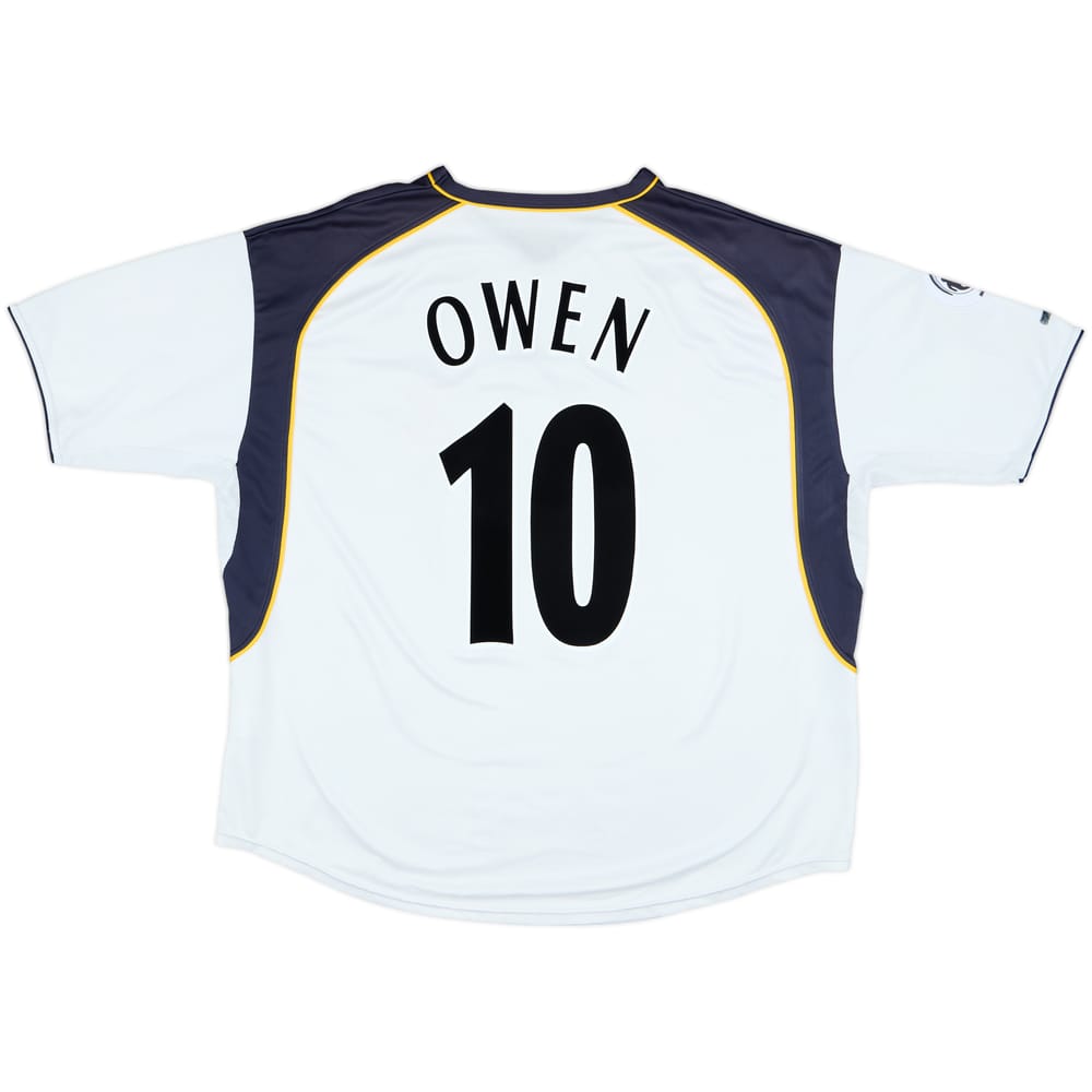 2001-03 Liverpool 'UEFA Super Cup' Away Shirt Owen #10 - 8/10 - (M)