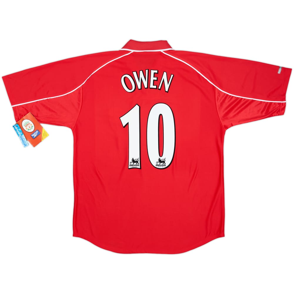 2000-02 Liverpool 'Worthington Cup Final' Home Shirt Owen #10 (L)