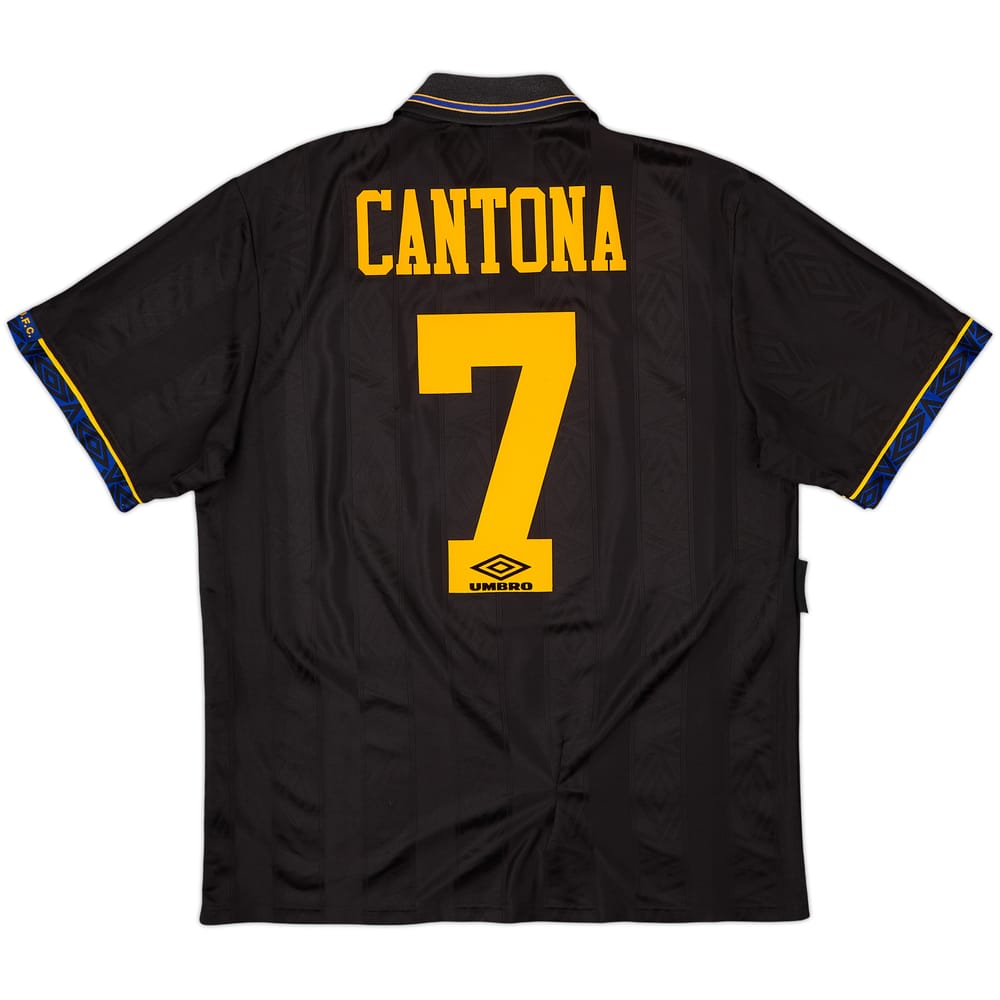 1993-95 Manchester United Away Shirt Cantona #7 - 8/10 - (L)