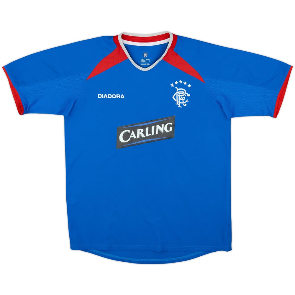 2003-05 Rangers Home Shirt - 8/10 - (XL.Boys)