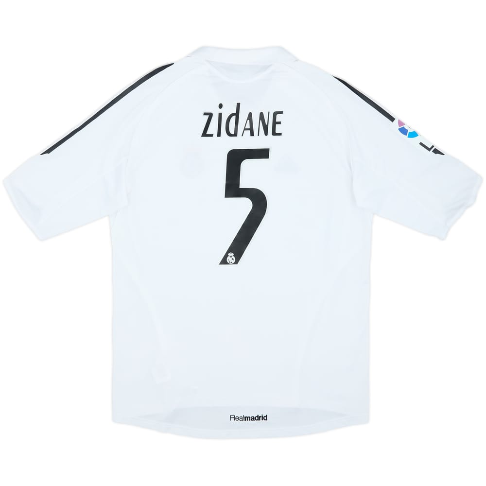 2005-06 Real Madrid Home Shirt Zidane #5 - 8/10 - (L)