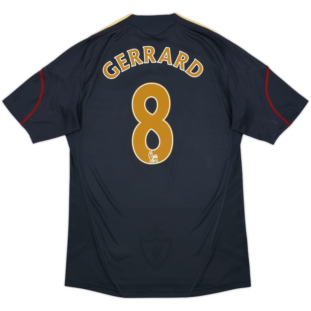 2009-10 Liverpool Away Shirt Gerrard #8 - 8/10 - (L)