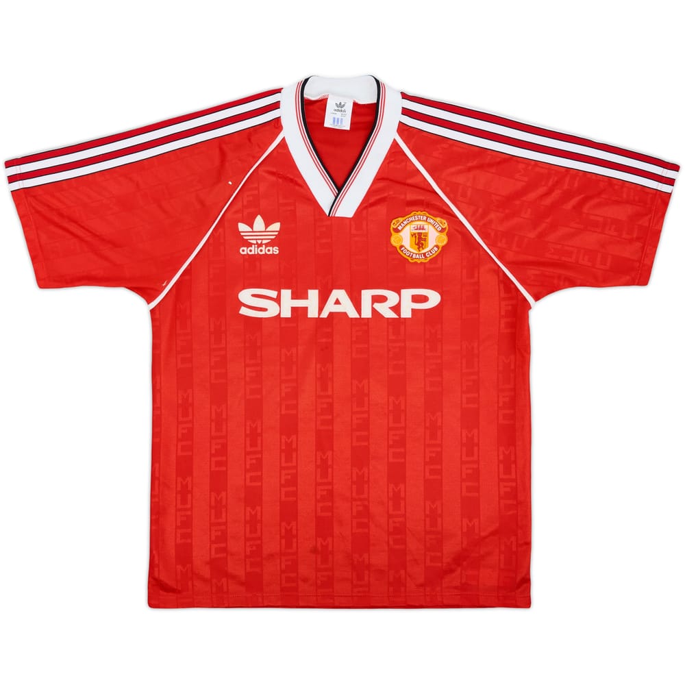 1988-90 Manchester United Home Shirt - 8/10 - (M/L)