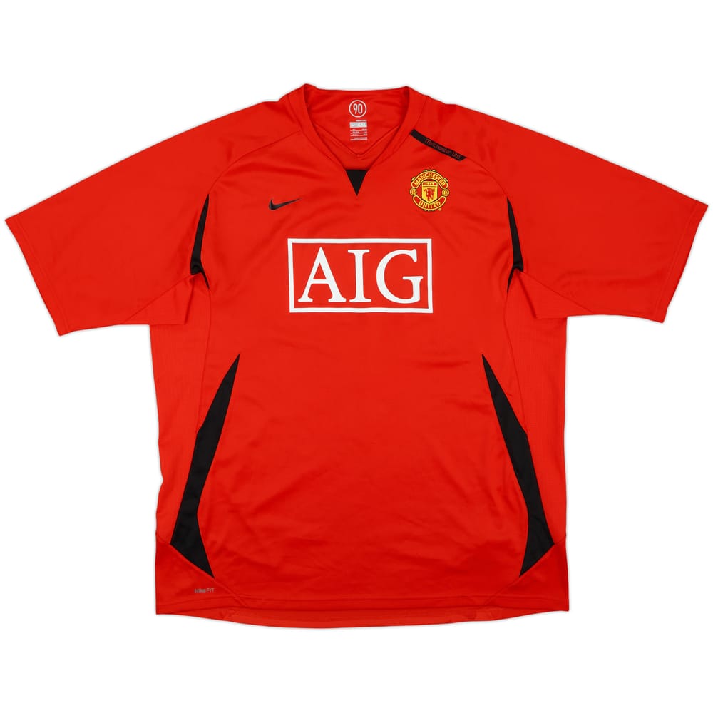2007-08 Manchester United Nike Training Shirt - 9/10 - (XXL)
