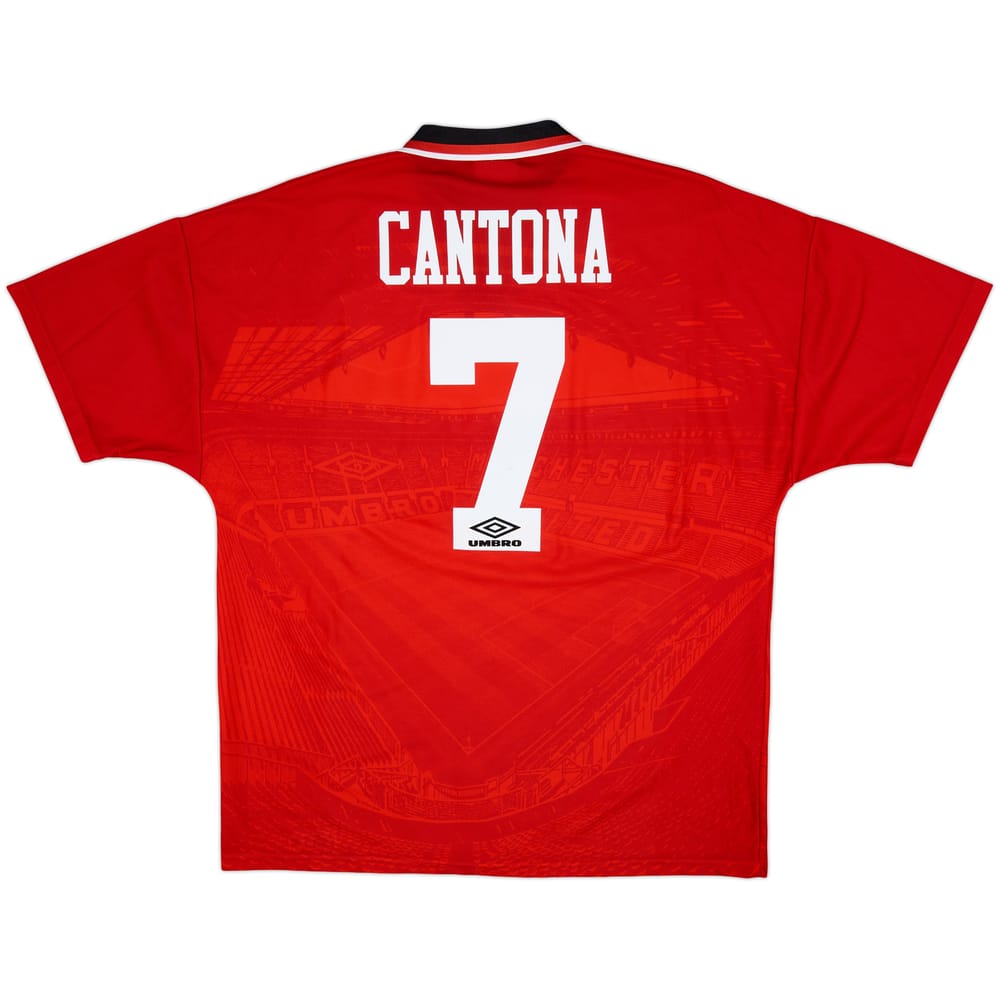 1994-96 Manchester United Home Shirt Cantona #7 - 8/10 - (XL)