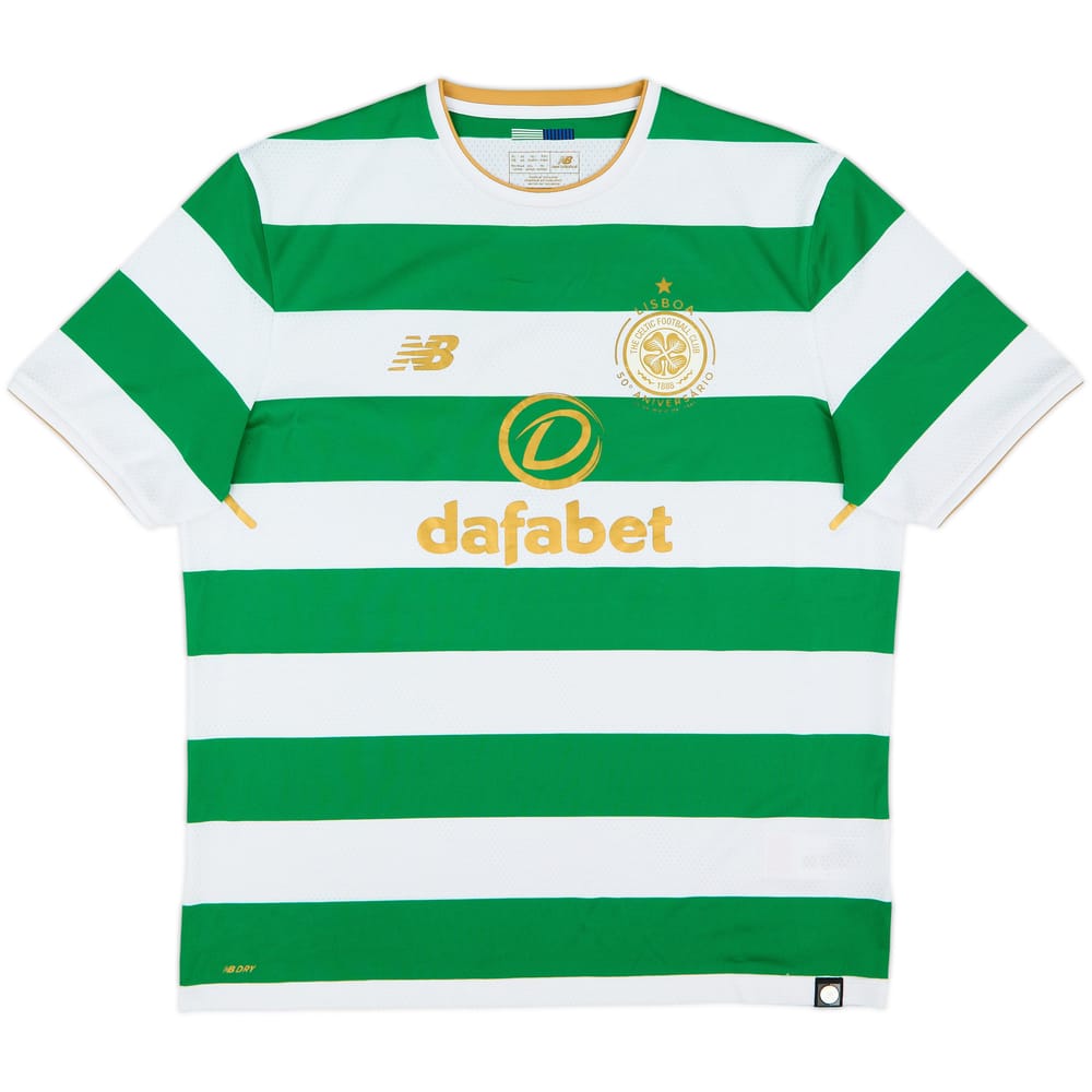 2017-18 Celtic 'Lisbon Lions 50th Anniversary' Home Shirt - 9/10 - (XL)