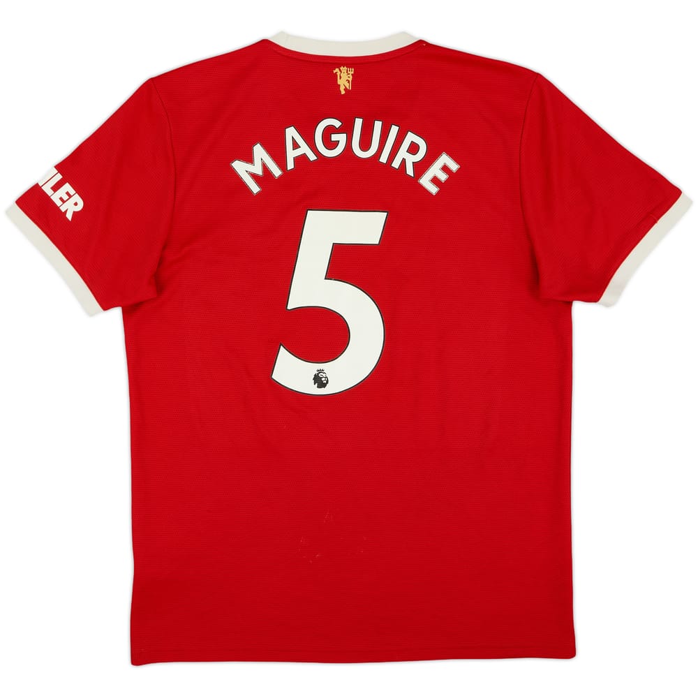 2021-22 Manchester United Home Shirt Maguire #5 - 5/10 - (L)