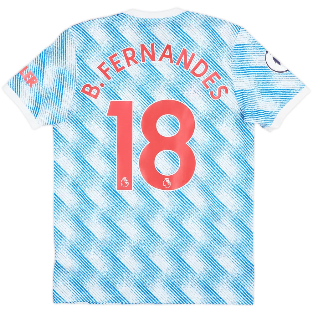 2021-22 Manchester United Away Shirt B.Fernandes #18 - 8/10 - (M)