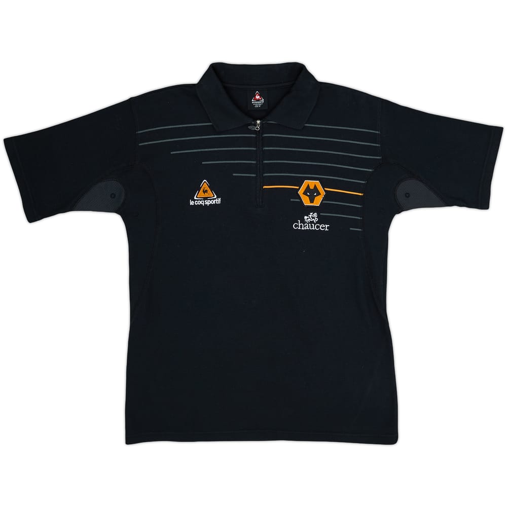 2004-05 Wolves Le Coq Sportif 1/4 Zip Polo Shirt - 8/10 - (M)