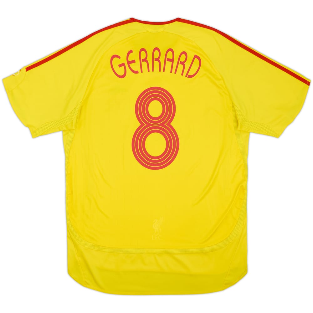 2006-07 Liverpool Visitante Camiseta Gerrard #8 - 6/10 - (XL)