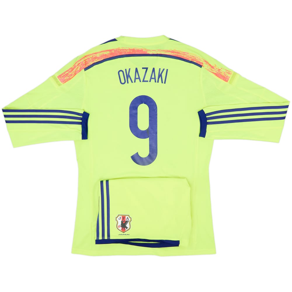 2014 Japan Authentic Away L/S Shirt & Shorts Okazaki #9 - 6/10 - (M)