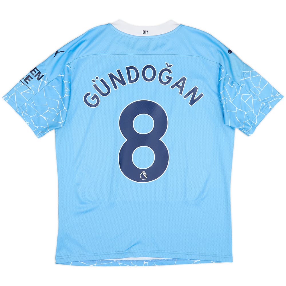 2020-21 Manchester City Home Shirt Gundogan #8 - 8/10 - (M)
