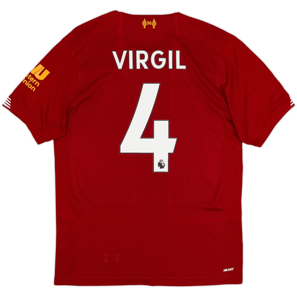 2019-20 Liverpool Home Shirt Virgil #4 - 6/10 - (S)