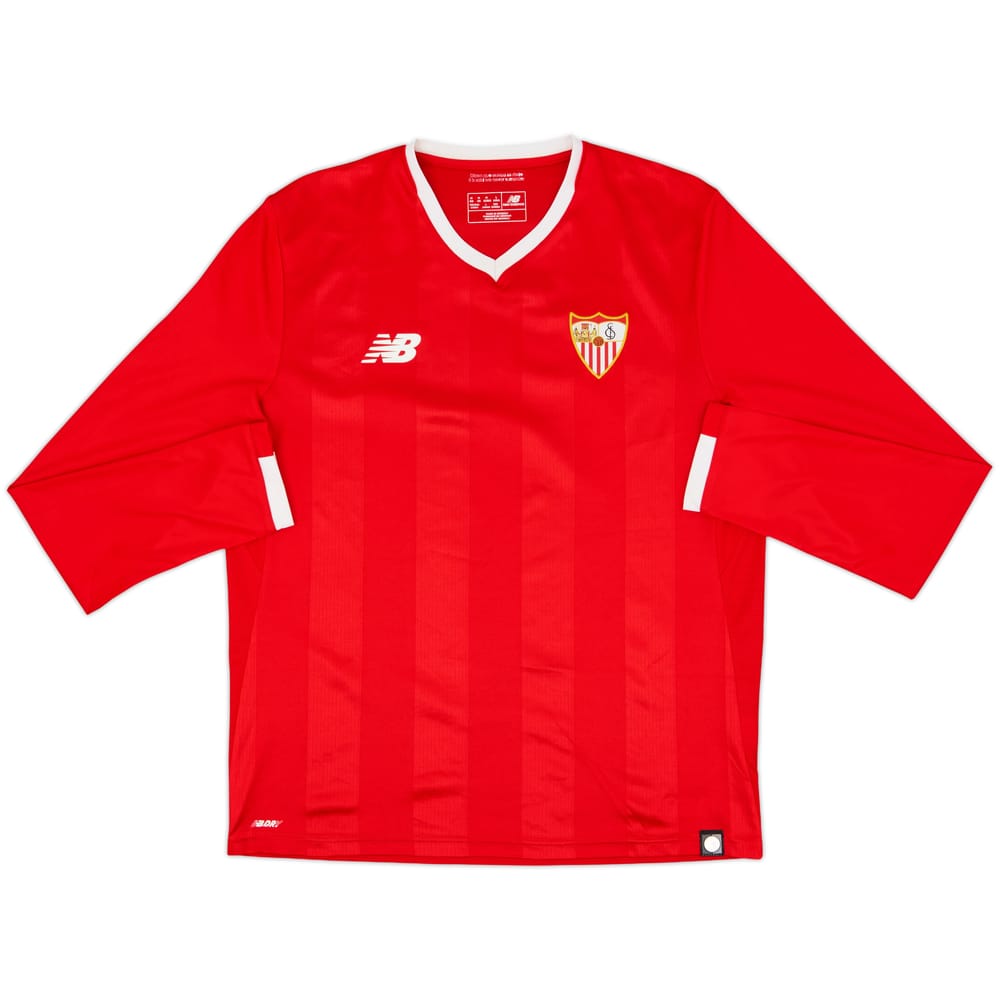 2017-18 Sevilla Away L/S Shirt - 9/10 - (M)