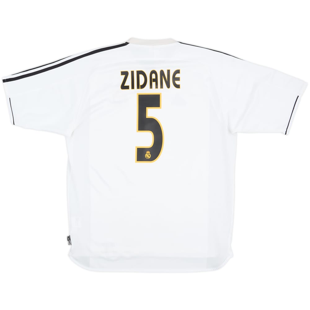 2003-04 Real Madrid Home Shirt Zidane #5 - 8/10 - (L)