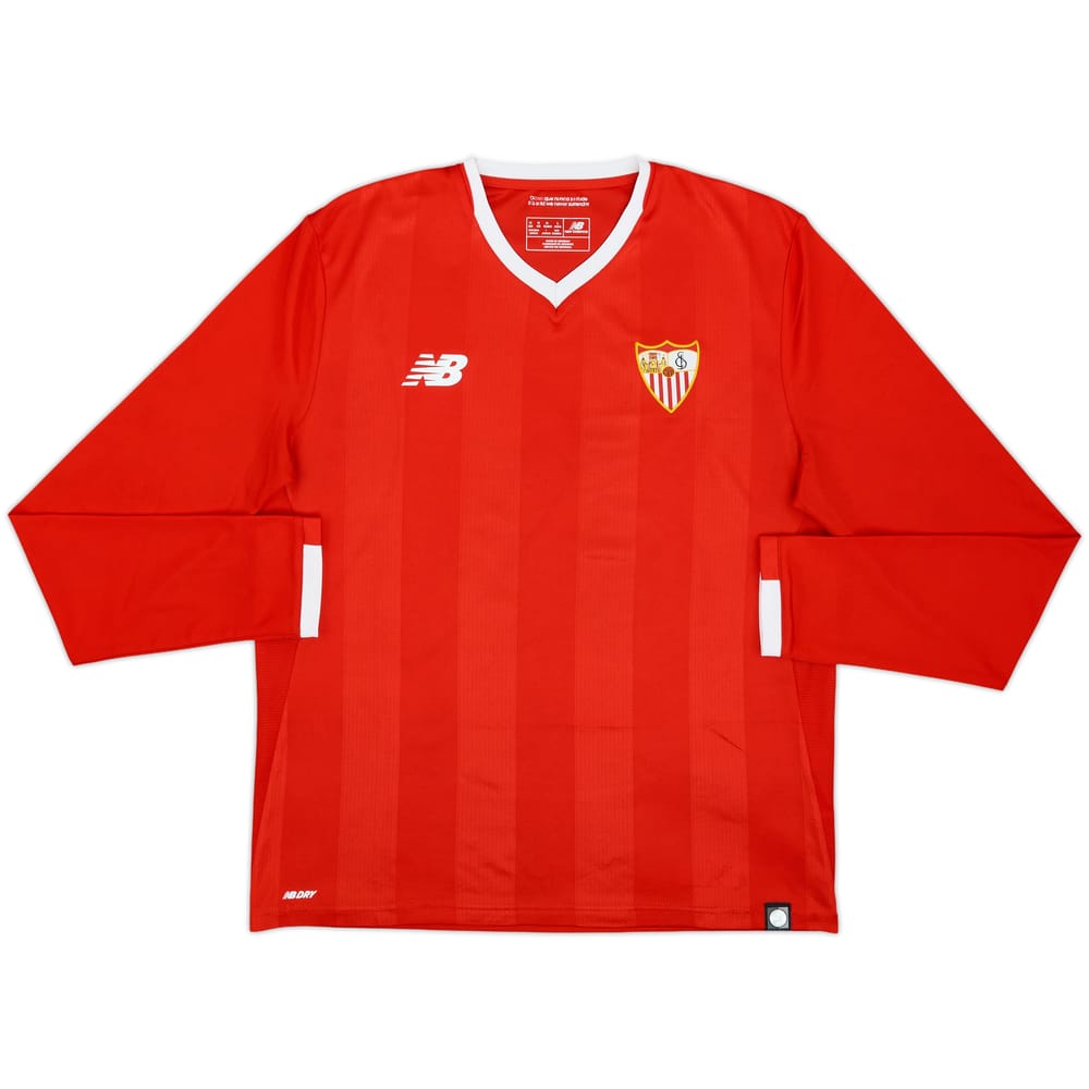 2017-18 Sevilla Away L/S Shirt - 10/10 - (M)