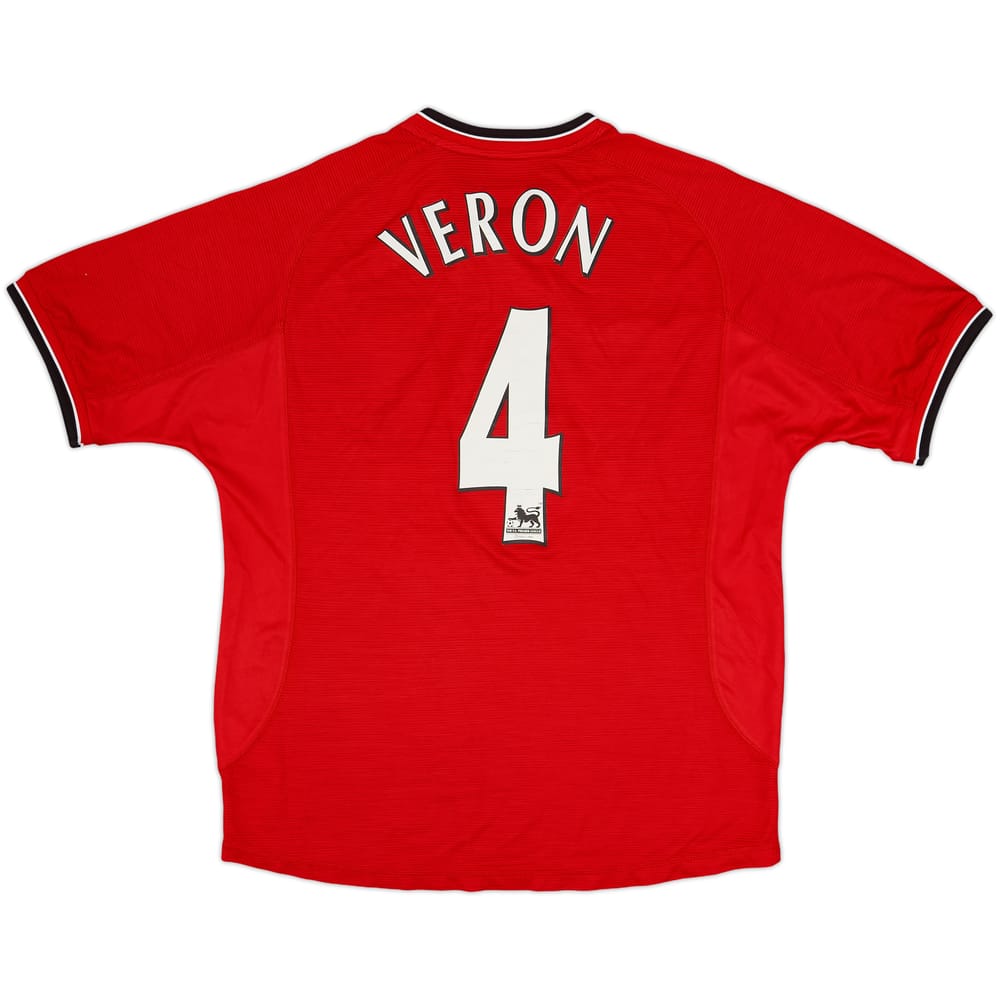 2000-02 Manchester United Home Shirt Veron #4 - 6/10 - (M)