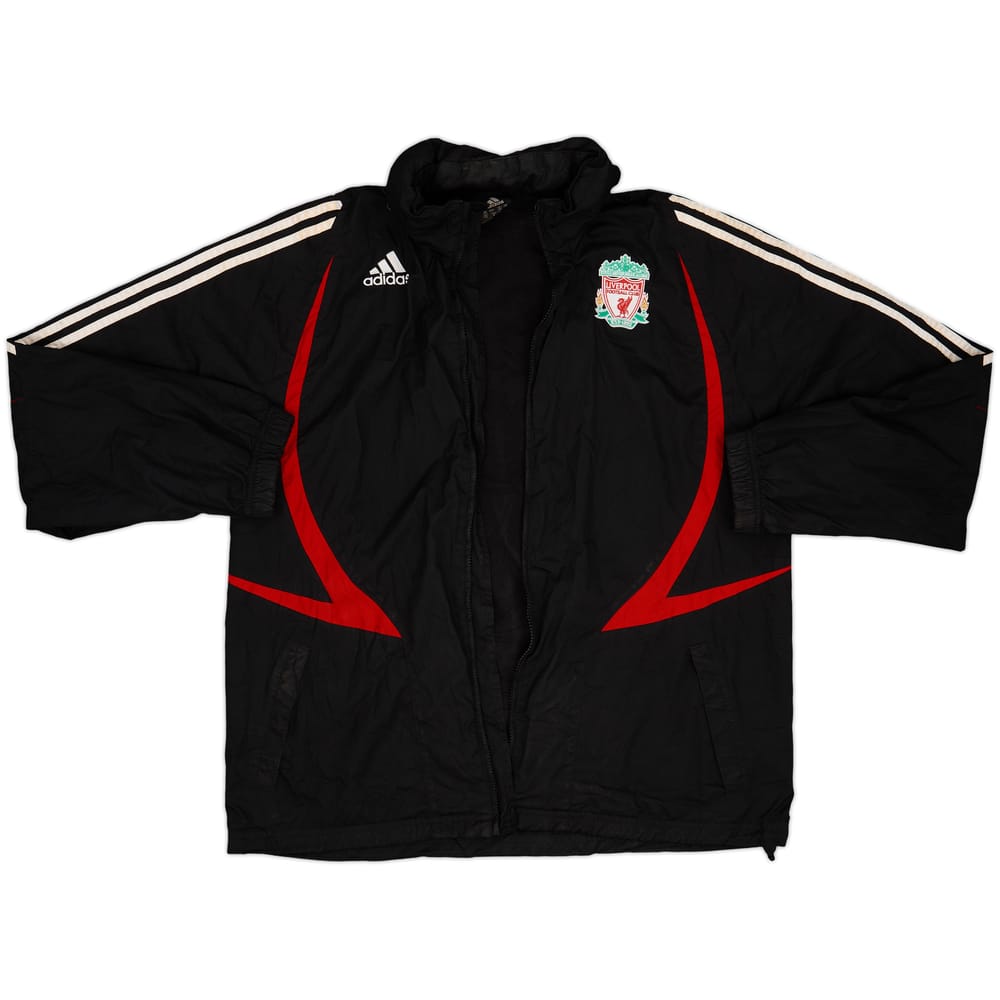 2007-08 Liverpool adidas Hooded Rain Jacket - 3/10 - (L/XL)
