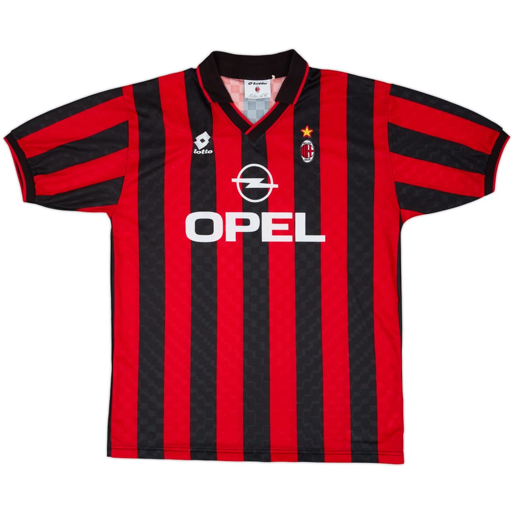 1995-96 AC Milan Home Shirt #5 - 6/10 - (XL)