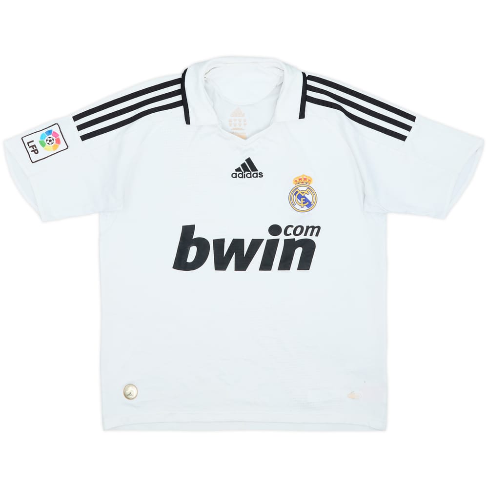 2008-09 Real Madrid Home Shirt - 6/10 - (L.Boys)
