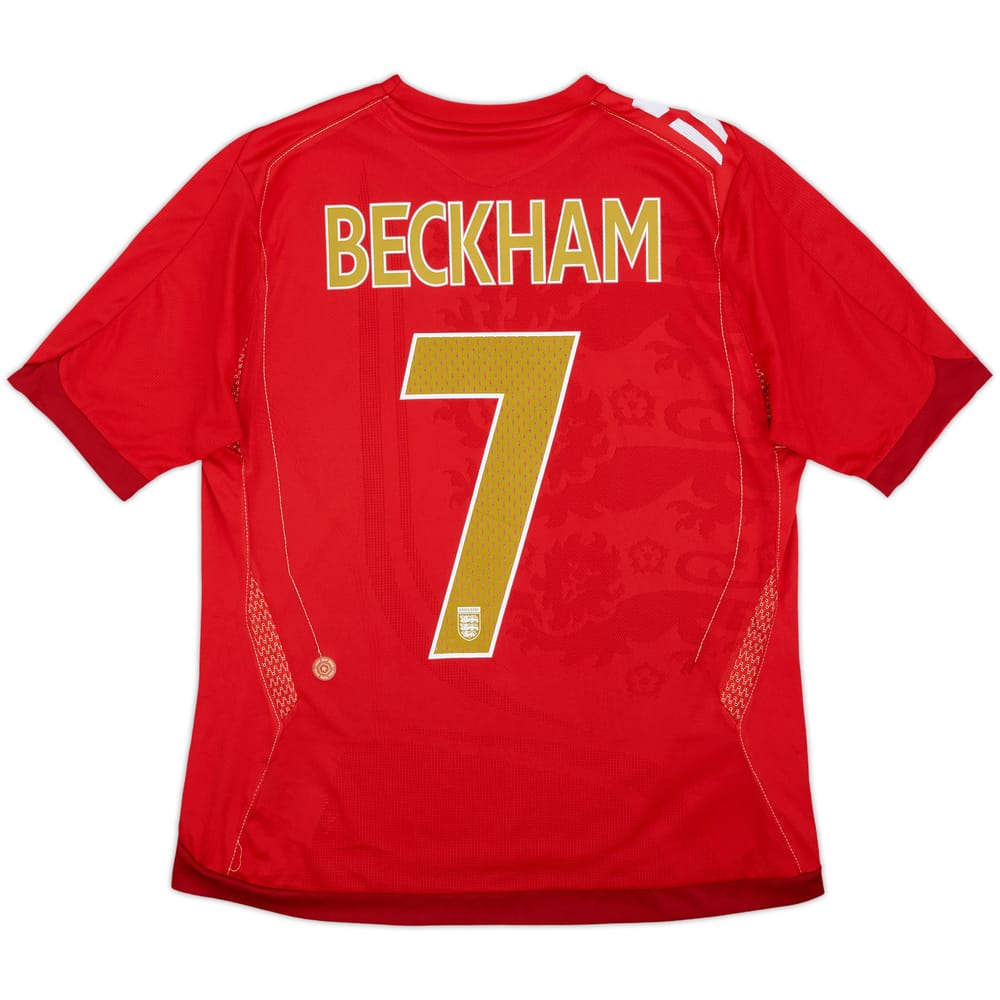 2004-06 England Away Shirt Beckham #7 - 8/10 - (Women's L)