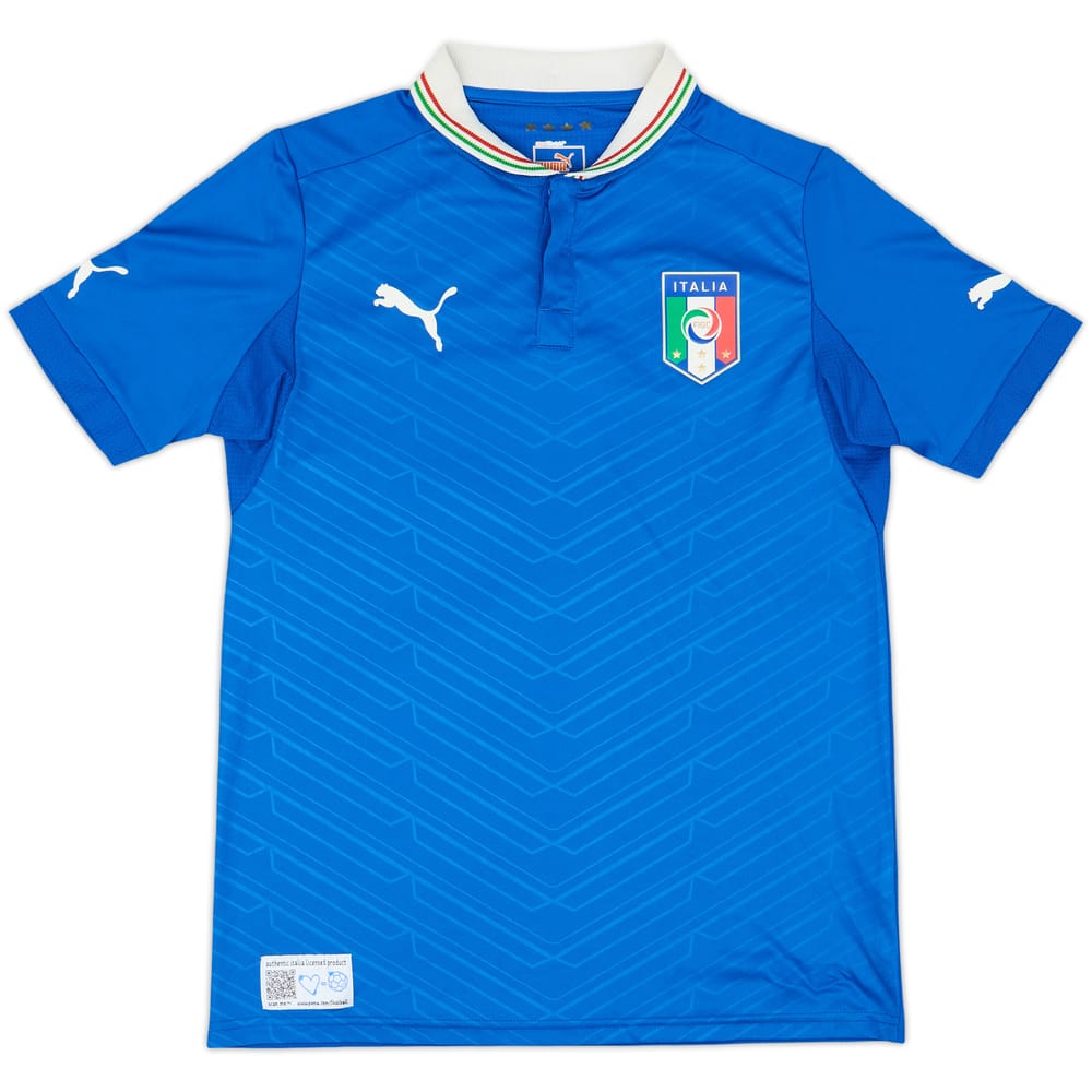 2012-13 Italy Home Shirt - 8/10 - (L.Boys)