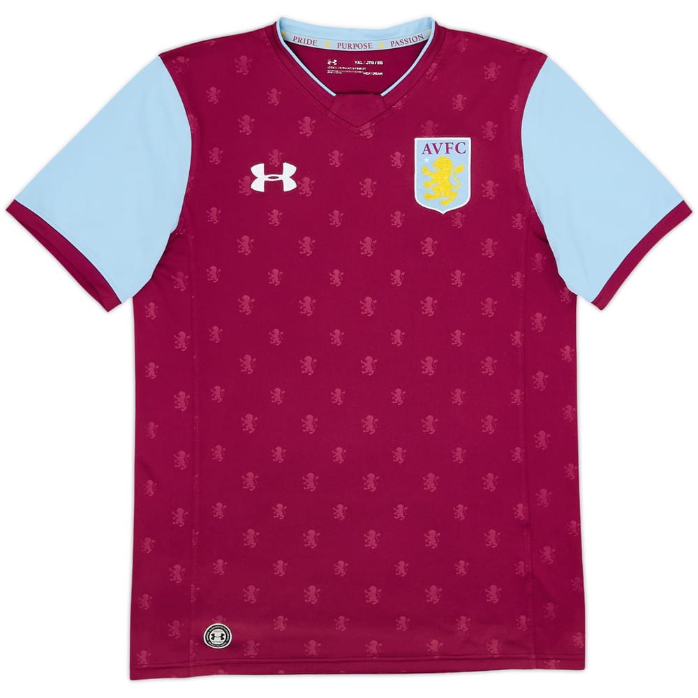 2017-18 Aston Villa Home Shirt - 8/10 - (XL.Boys)