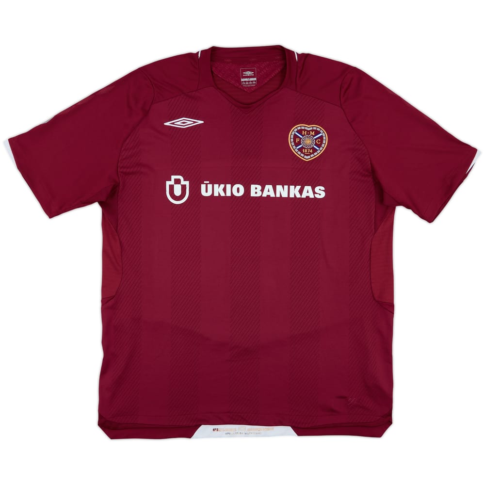 2008-09 Hearts Home Shirt - 6/10 - (XL)