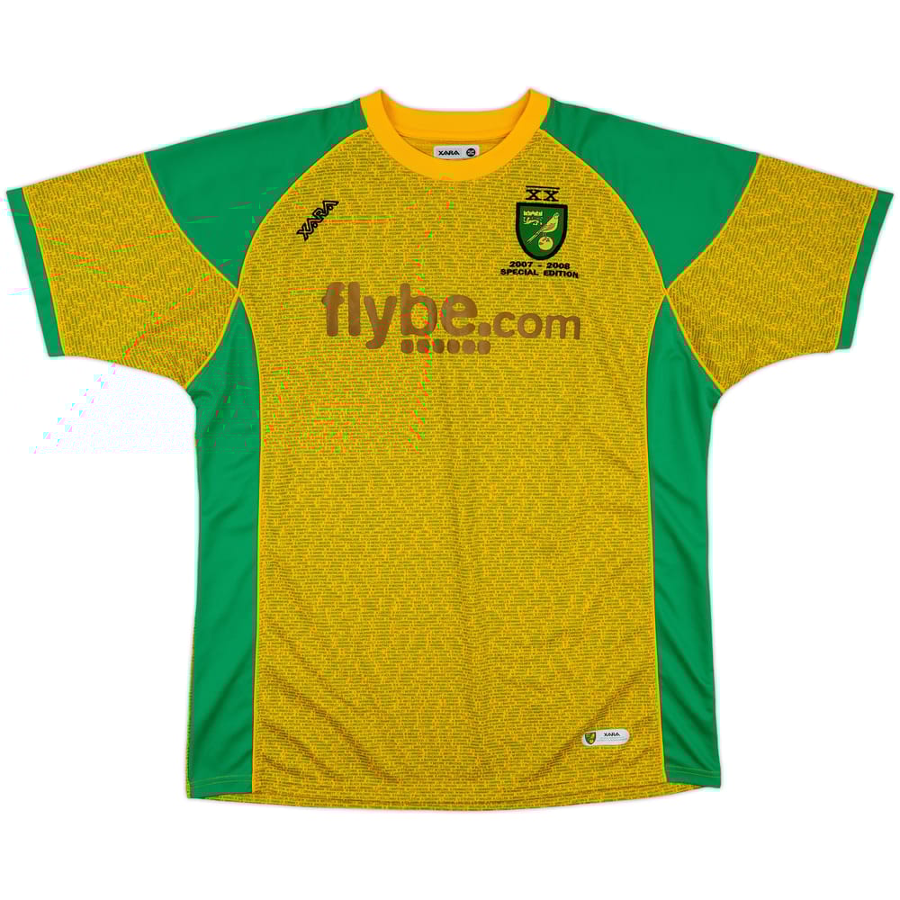 2007-08 Norwich Special Edition Home Shirt - 7/10 - (3XL)