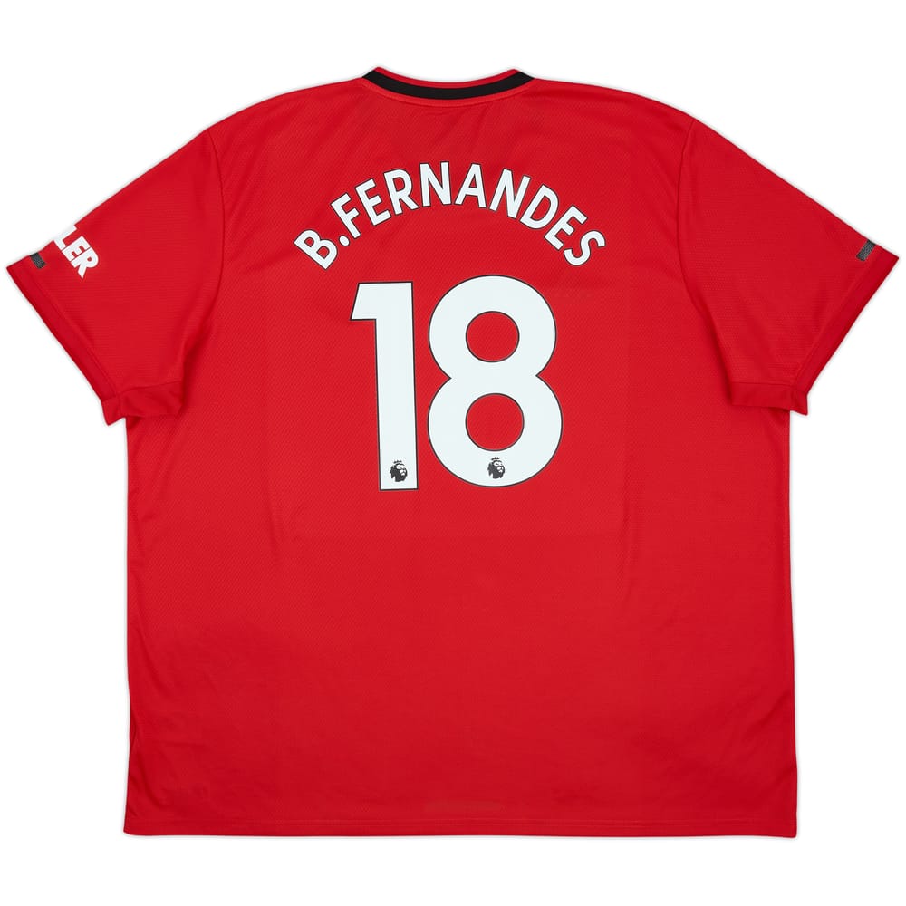 2019-20 Manchester United Home Shirt B.Fernandes #18 - 9/10 - (3XL)