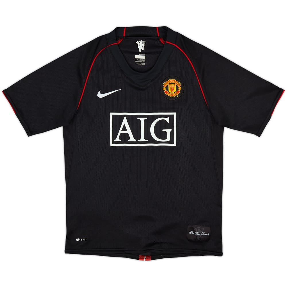 2007-08 Manchester United Away Shirt - 9/10 - (L.Boys)