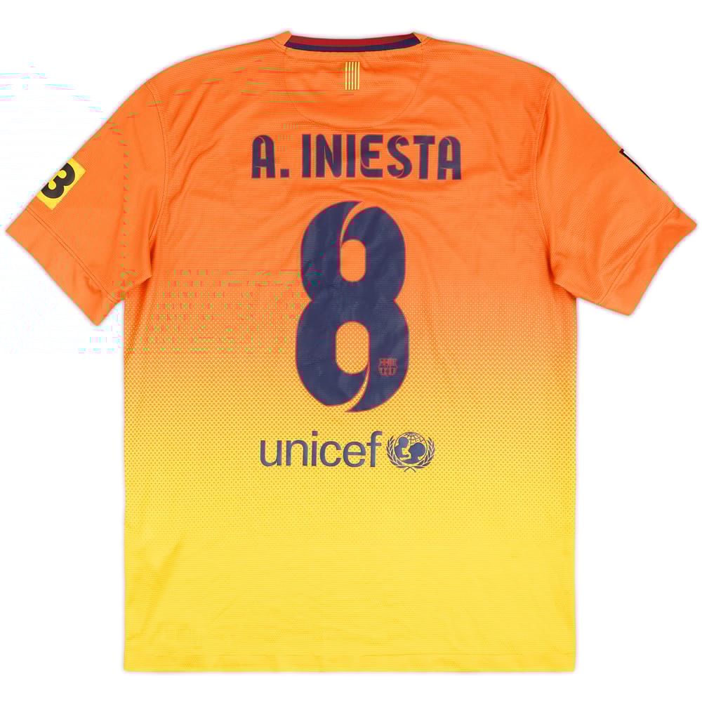 2012-13 Barcelona Away Shirt A. Iniesta #8 - 7/10 - (M)