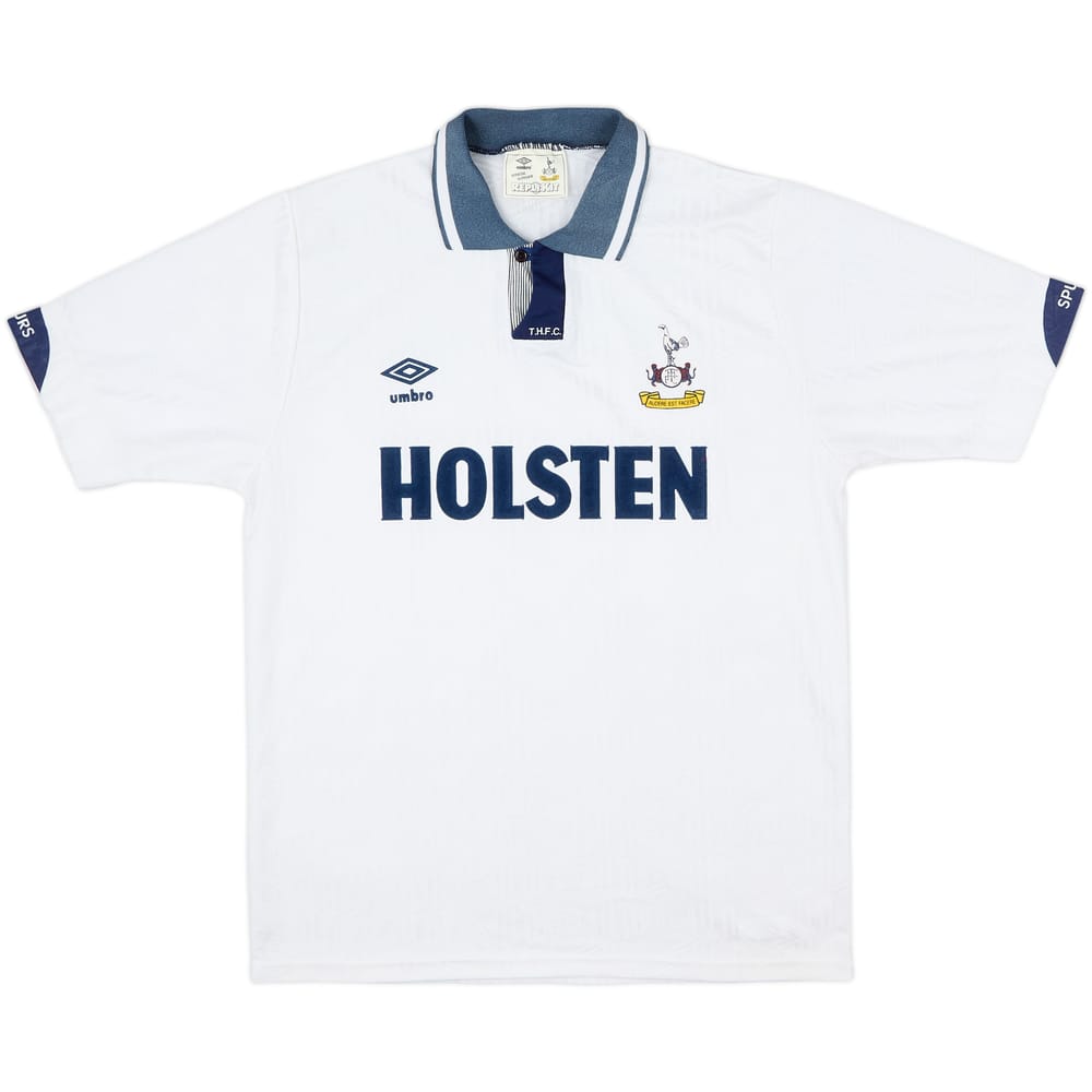 1991-93 Tottenham Home Shirt - 7/10 - (L)