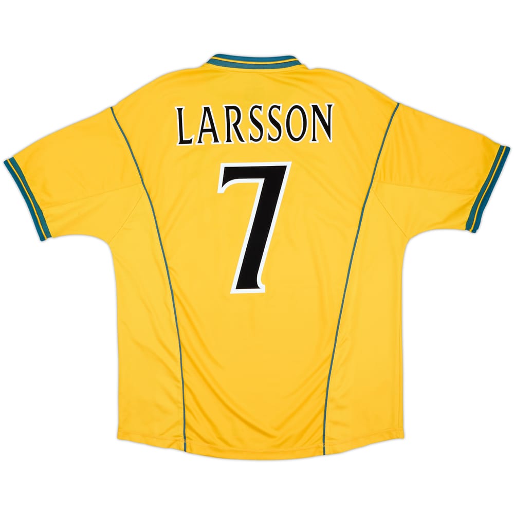 2000-02 Celtic Away Shirt Larsson #7 - 7/10 - (XL)