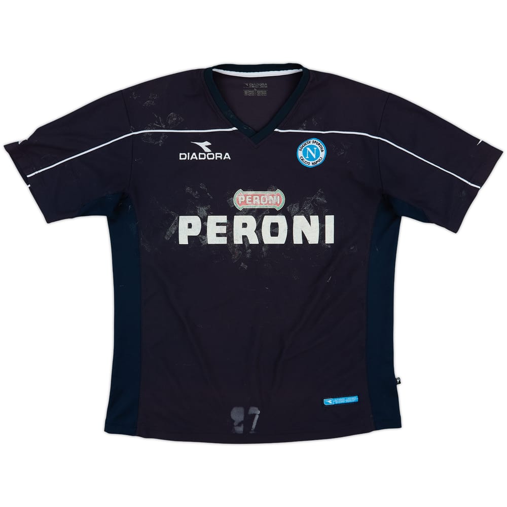 2002-03 Napoli Diadora Training Shirt - 4/10 - (L)